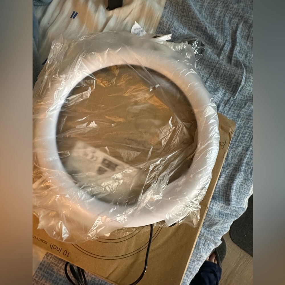 White Ring Light (Selfie ring for desktop)